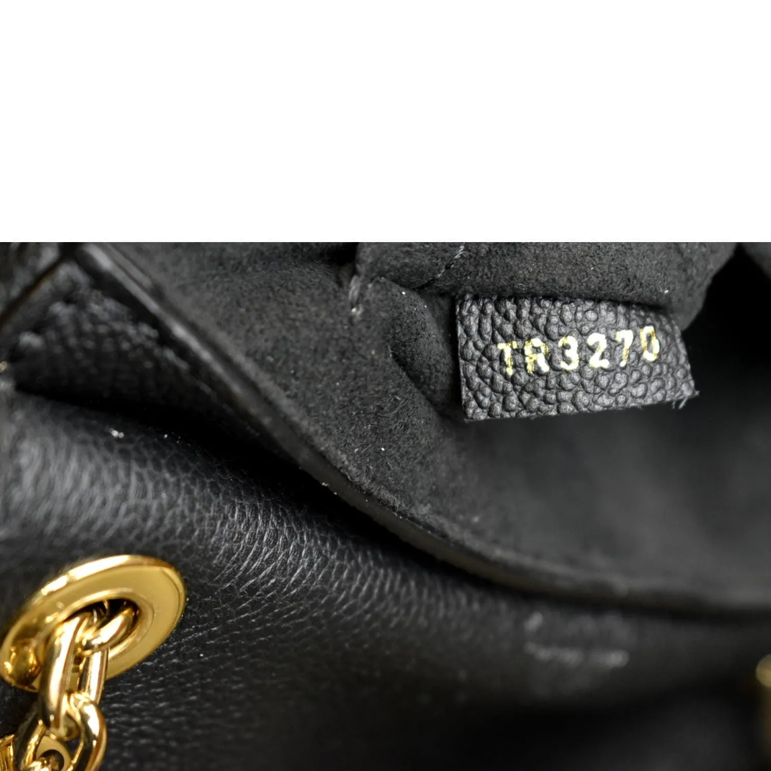 LOUIS VUITTON Vavin BB Monogram Empreinte Leather Shoulder Bag Black