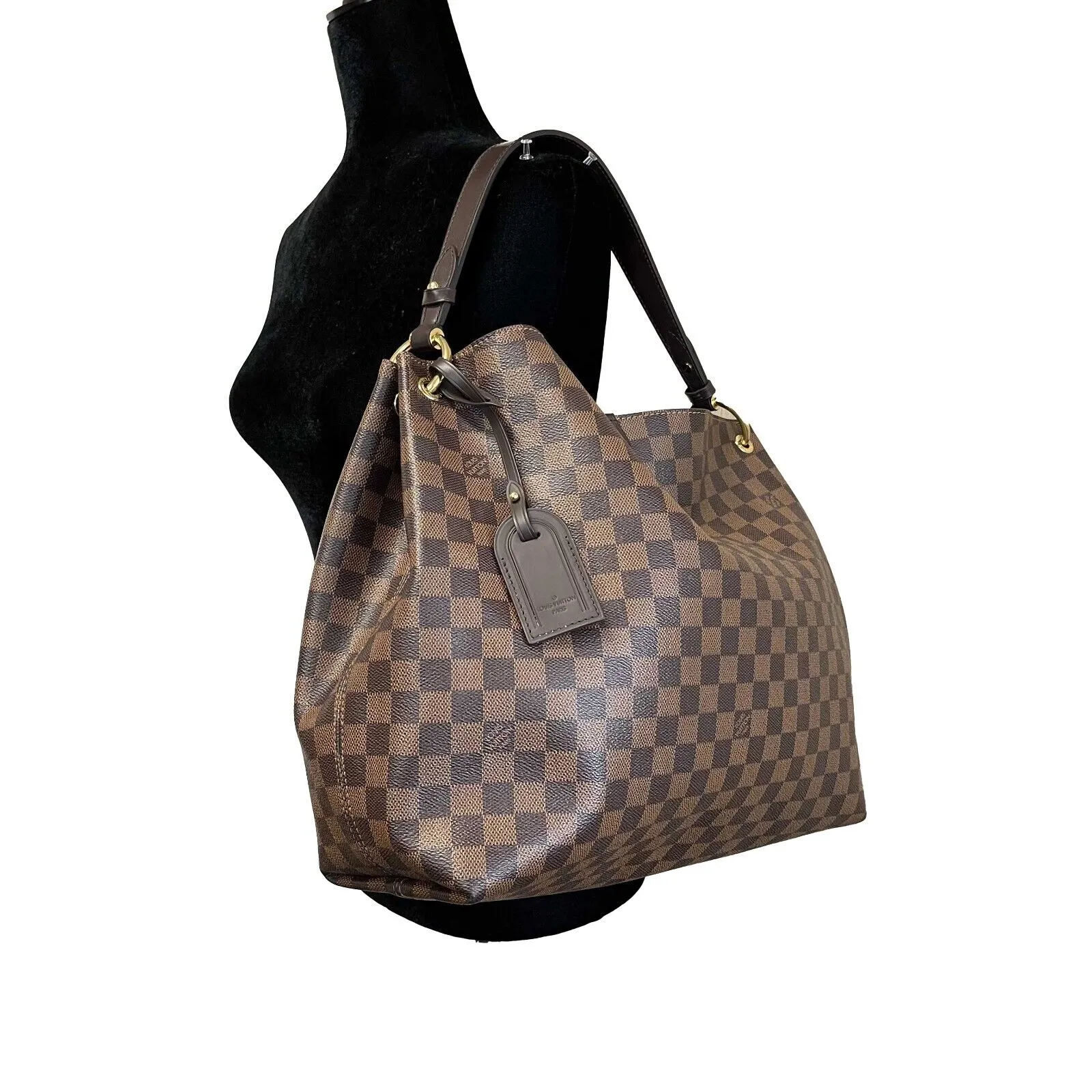 Louis Vuitton Very Good Graceful MM Damier Ebene Brown Handbag