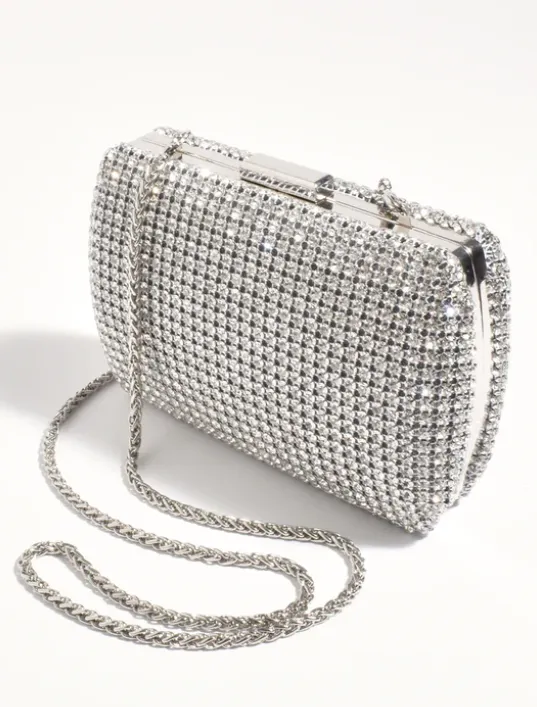 Lumiere diamante structured clutch