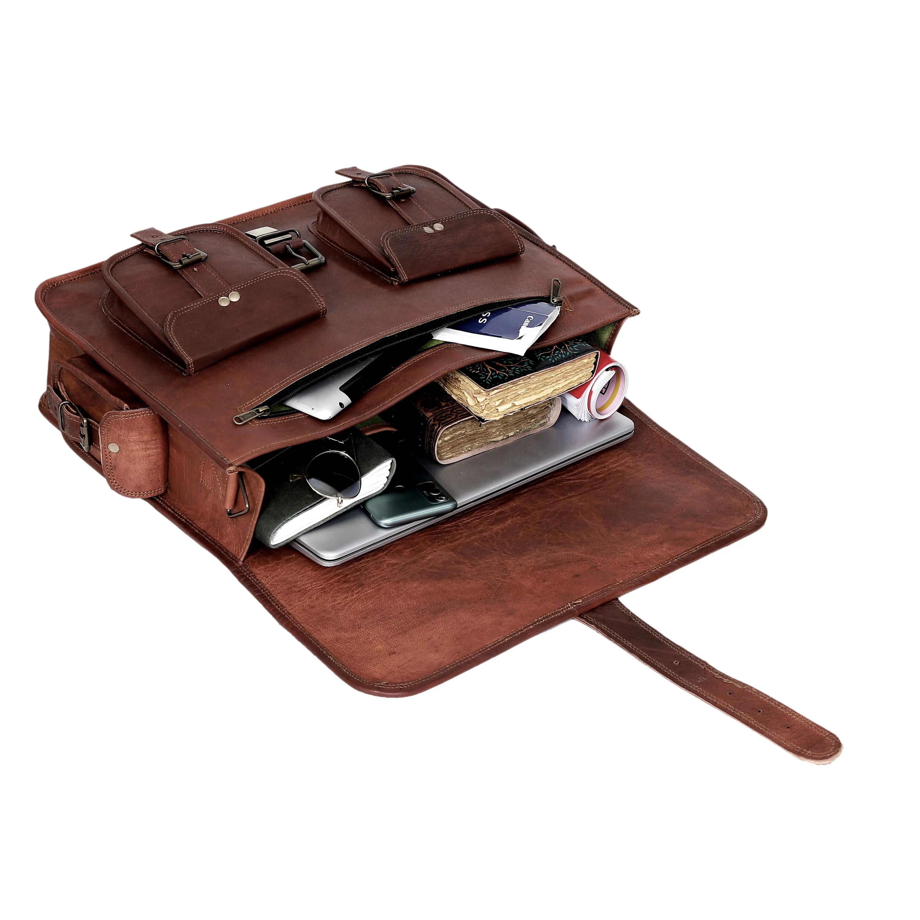 MADDISON LEATHER MESSENGER LAPTOP BAG