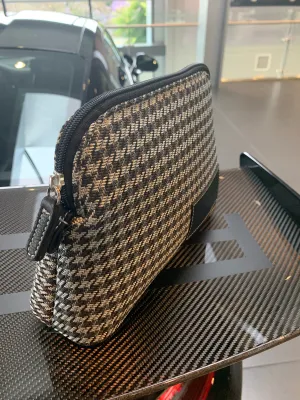 MakeUp Bag / Dopp Kit - Houndstooth 'R' (modern) or Pepita (vintage)