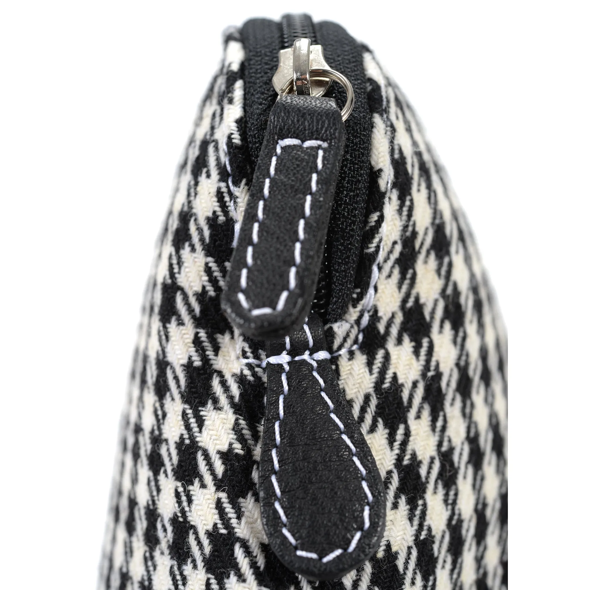 MakeUp Bag / Dopp Kit - Houndstooth 'R' (modern) or Pepita (vintage)