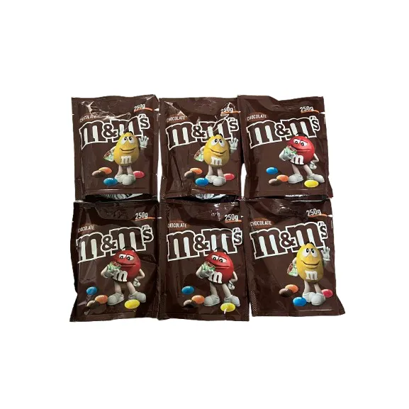M&M's Chocolate 250g Large Bags x 6 SEE DATES