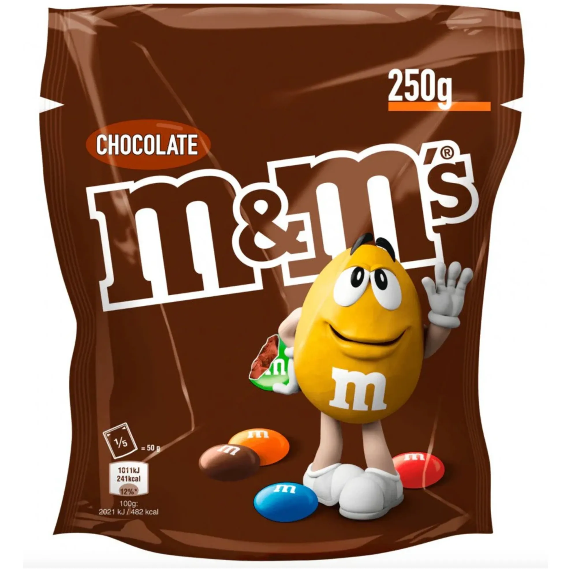 M&M's Chocolate 250g Large Bags x 6 SEE DATES