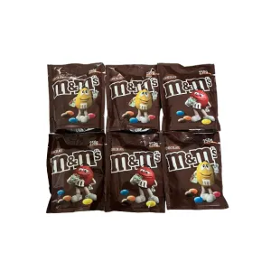 M&M's Chocolate 250g Large Bags x 6 SEE DATES