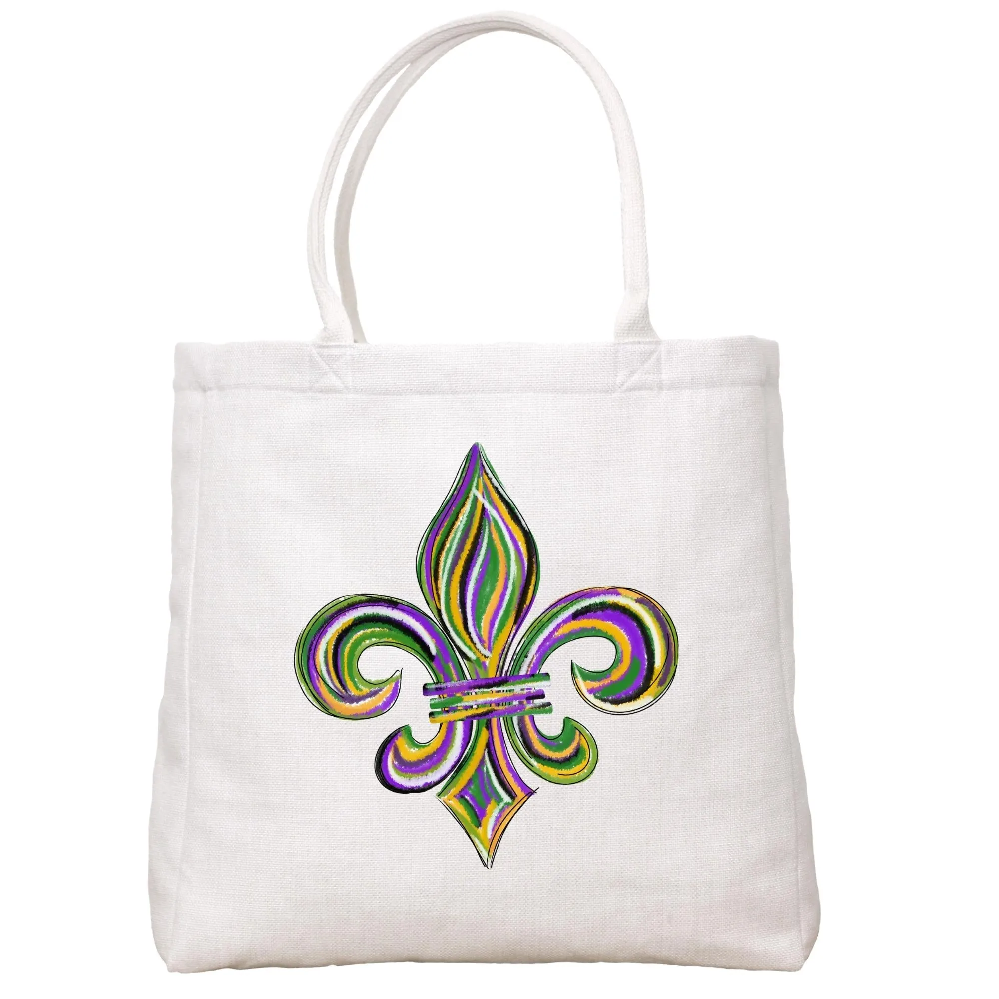 Mardi Gras Fleur De Lis Tote Bag