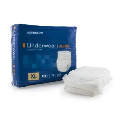 McKesson StayDry Adult Underwear X-Large - Case of 56 (14 per Bag, 4 Bags per Case)