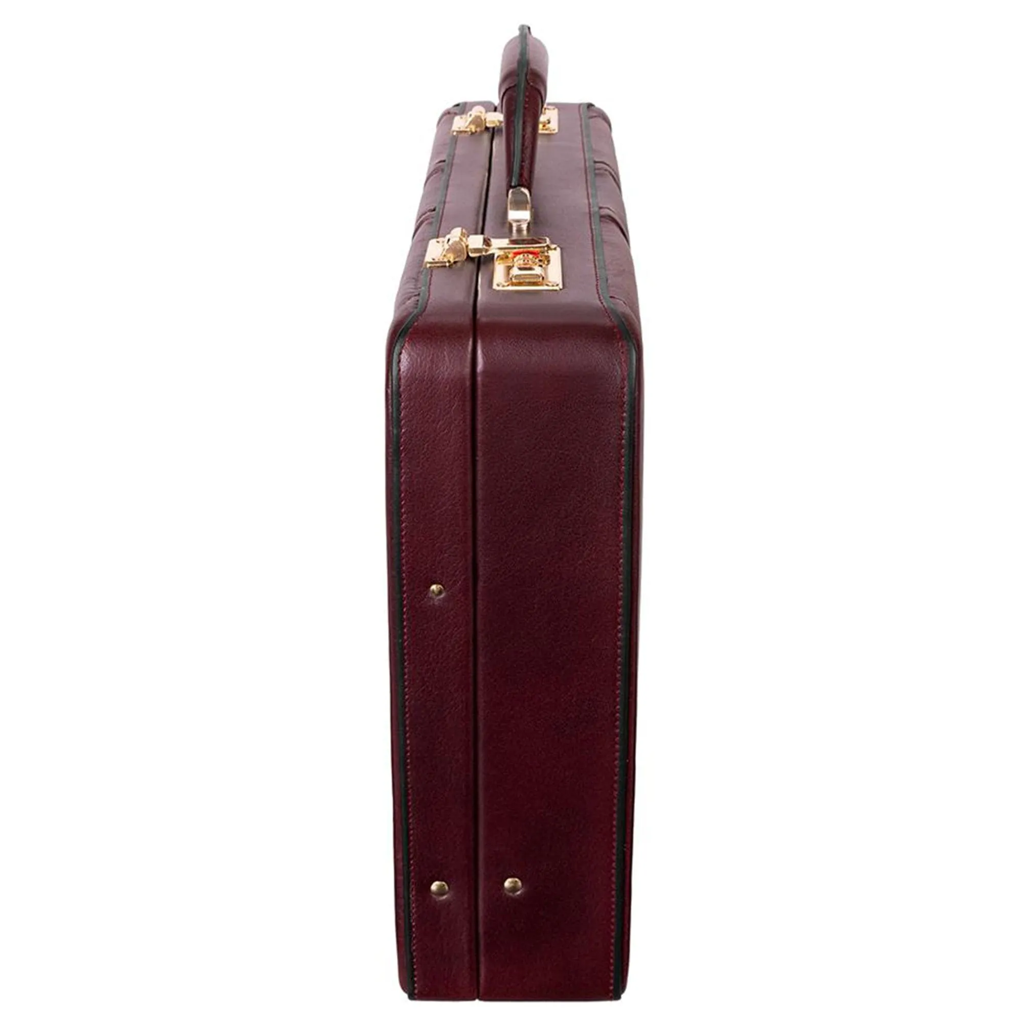 McKlein USA Daley 3.5" Leather Attache Briefcase
