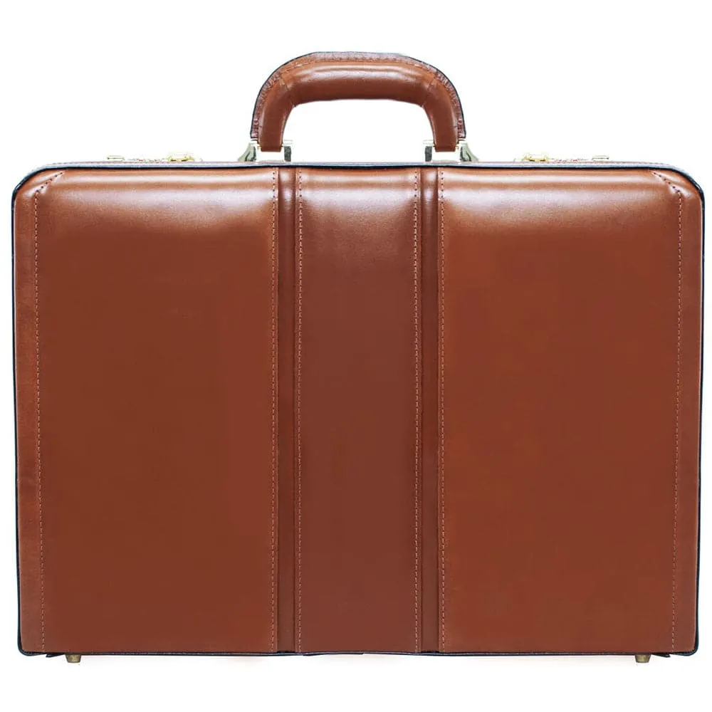 McKlein USA Daley 3.5" Leather Attache Briefcase