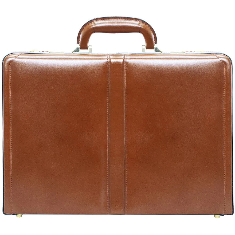 McKlein USA Harper 4.5" Leather  Expandable Attache Briefcase