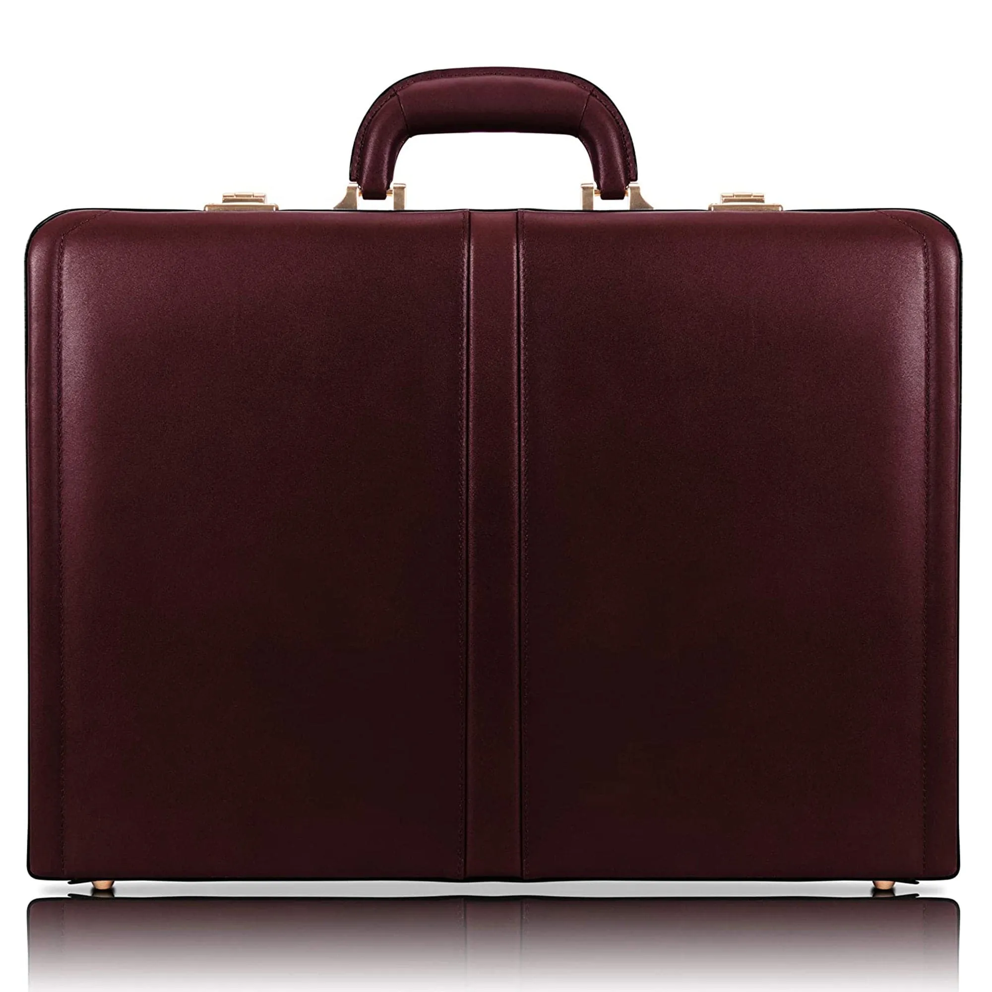 McKlein USA Harper 4.5" Leather  Expandable Attache Briefcase