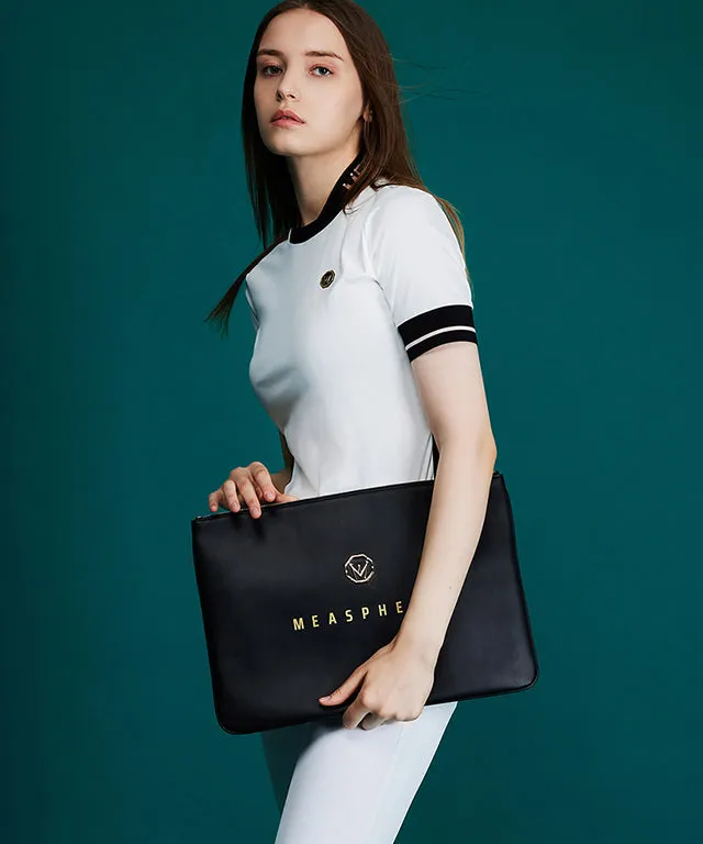 MEASPHERA OCTAGON CLUTCH BAG - DARK GREEN