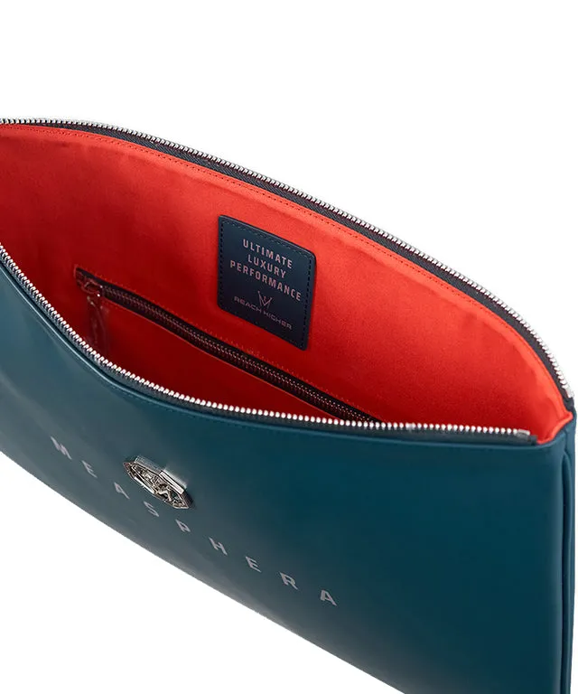 MEASPHERA OCTAGON CLUTCH BAG - DARK GREEN