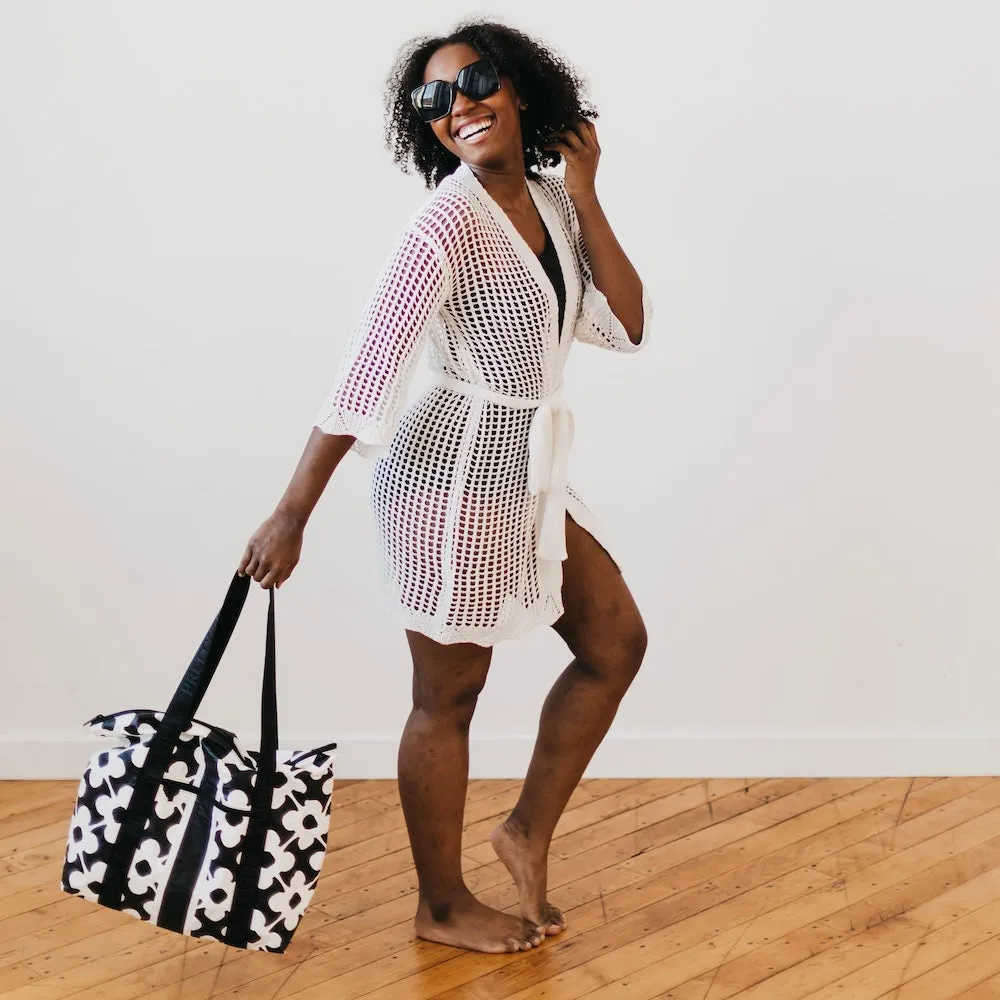 Medium Kona Cove Beach Zipper Tote Bag by Pretty Simple