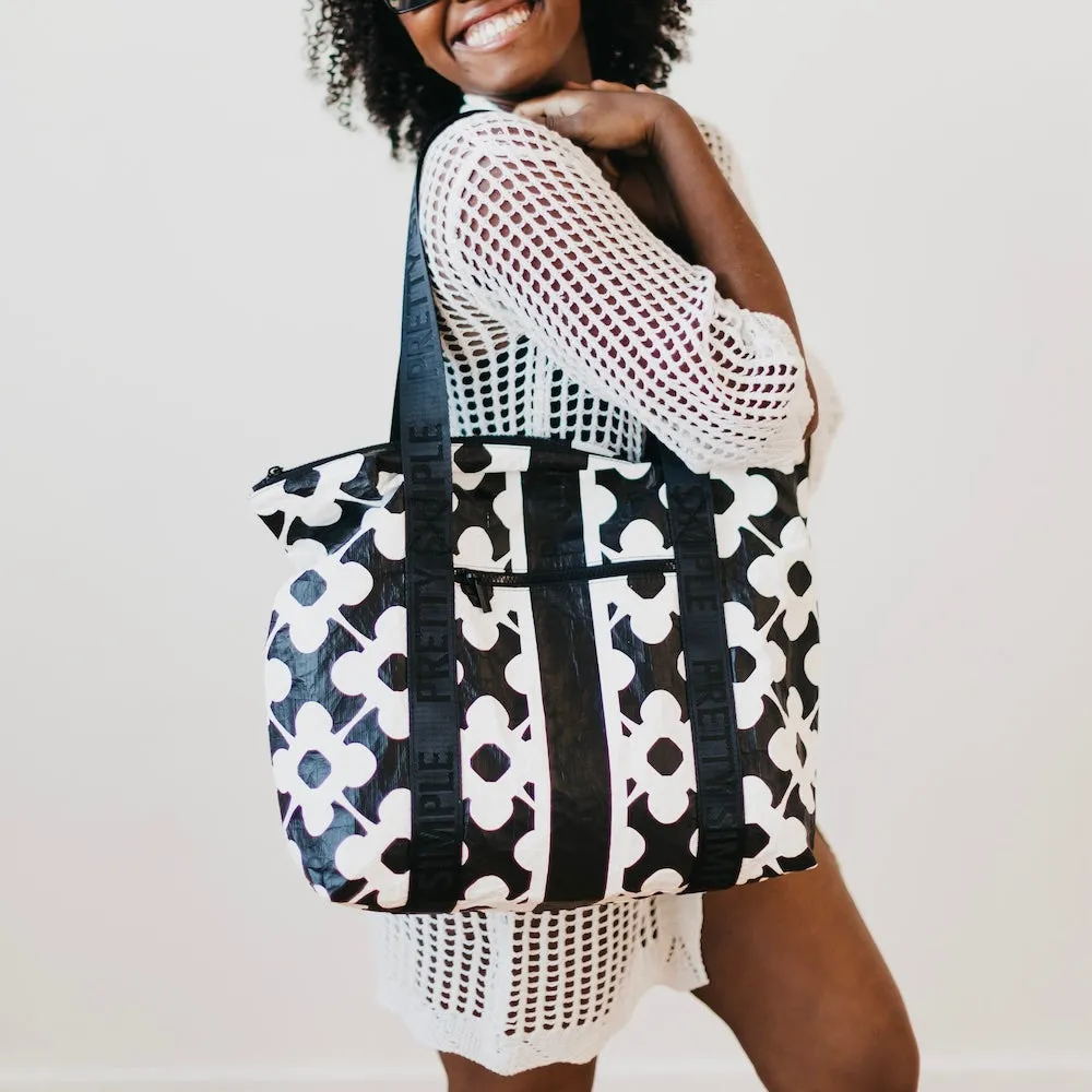 Medium Kona Cove Beach Zipper Tote Bag by Pretty Simple