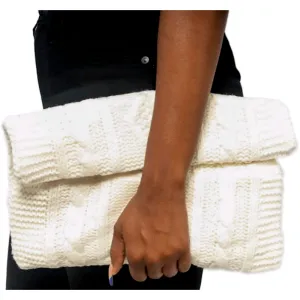 Melani cable knit bag