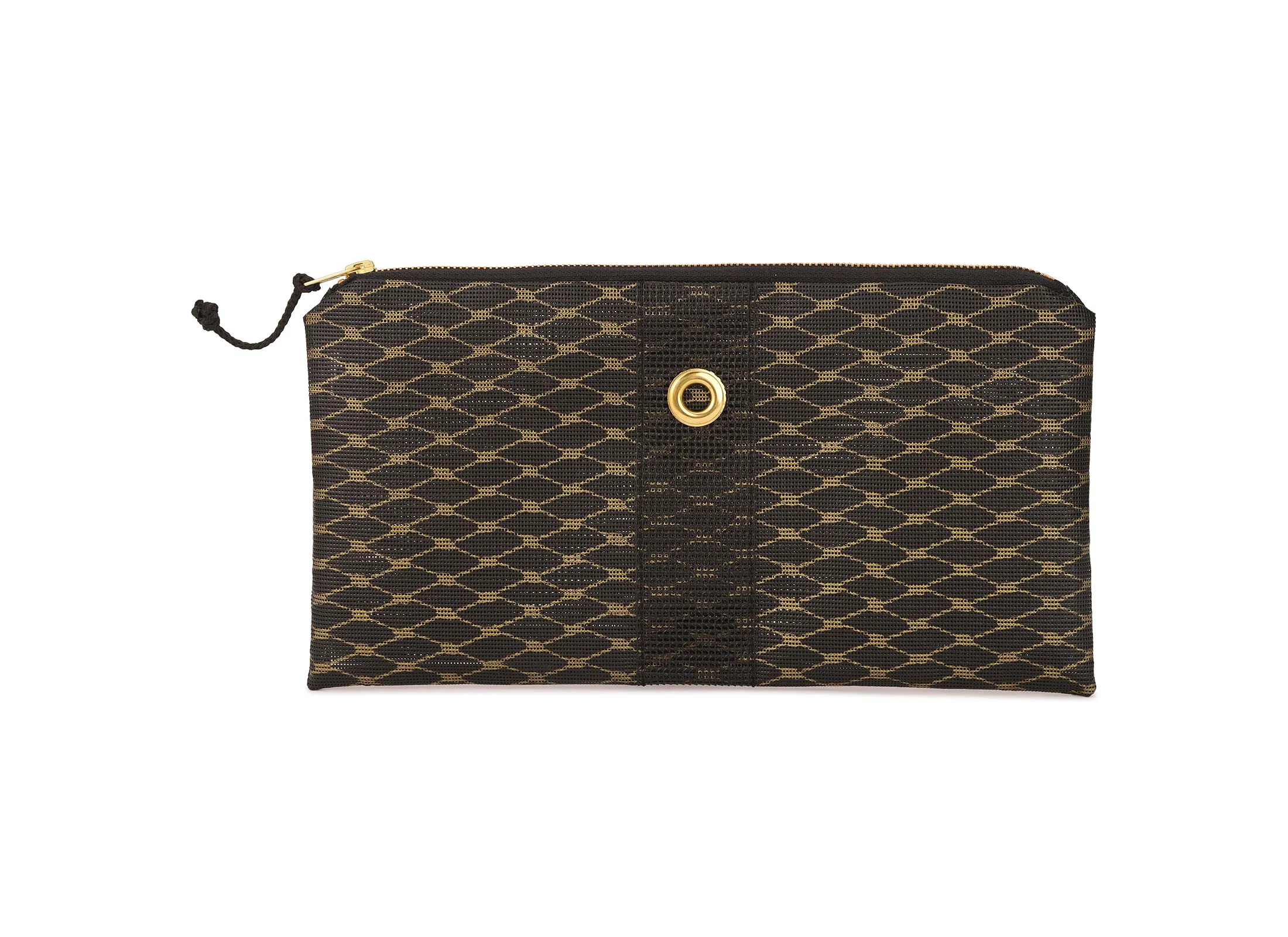 Metallic Gold & Black Clutch