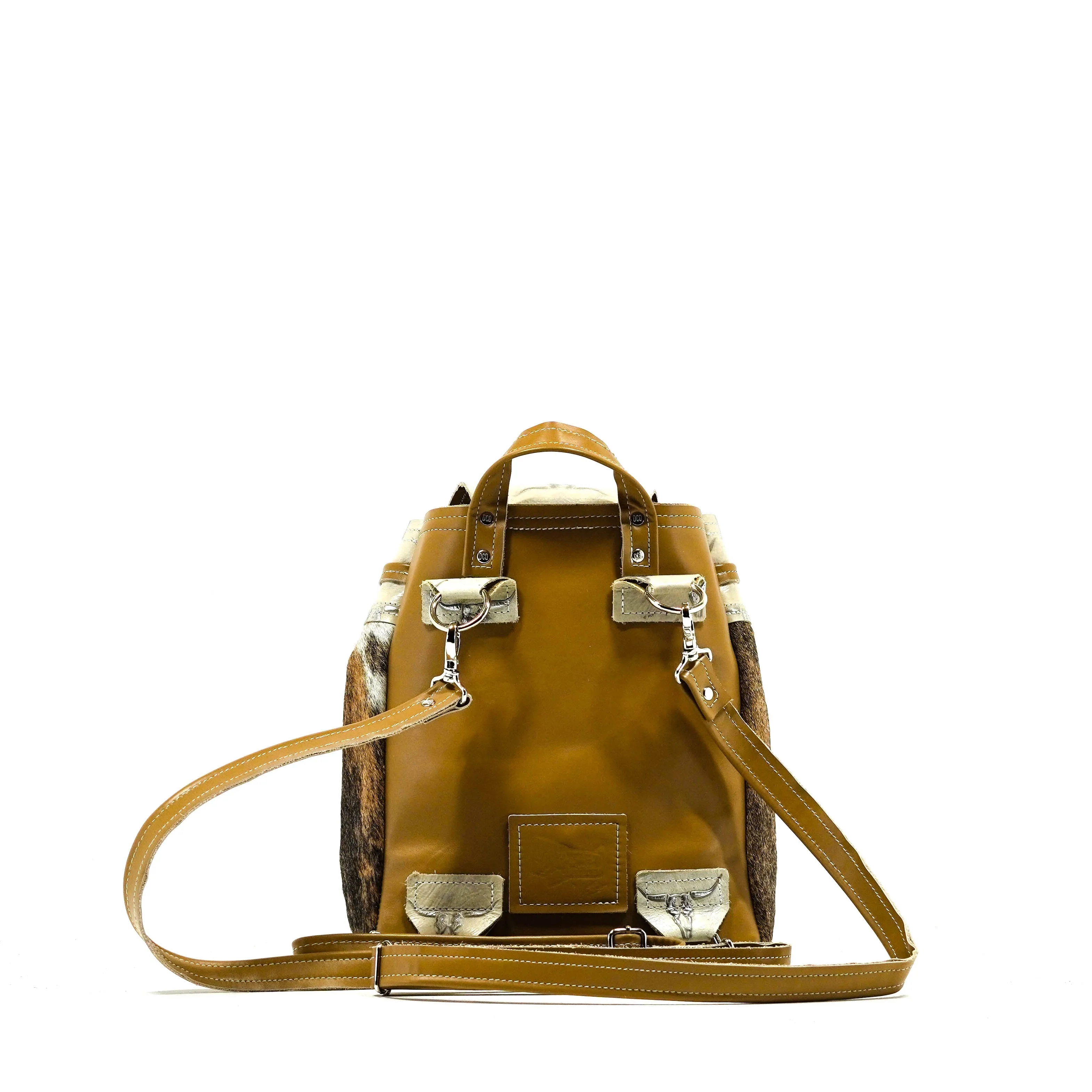 Mini Kelsea Backpack - Brindle w/ Ghost Skulls