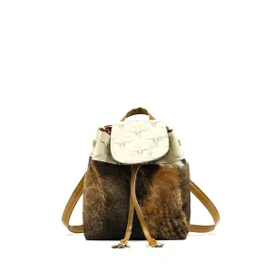 Mini Kelsea Backpack - Brindle w/ Ghost Skulls