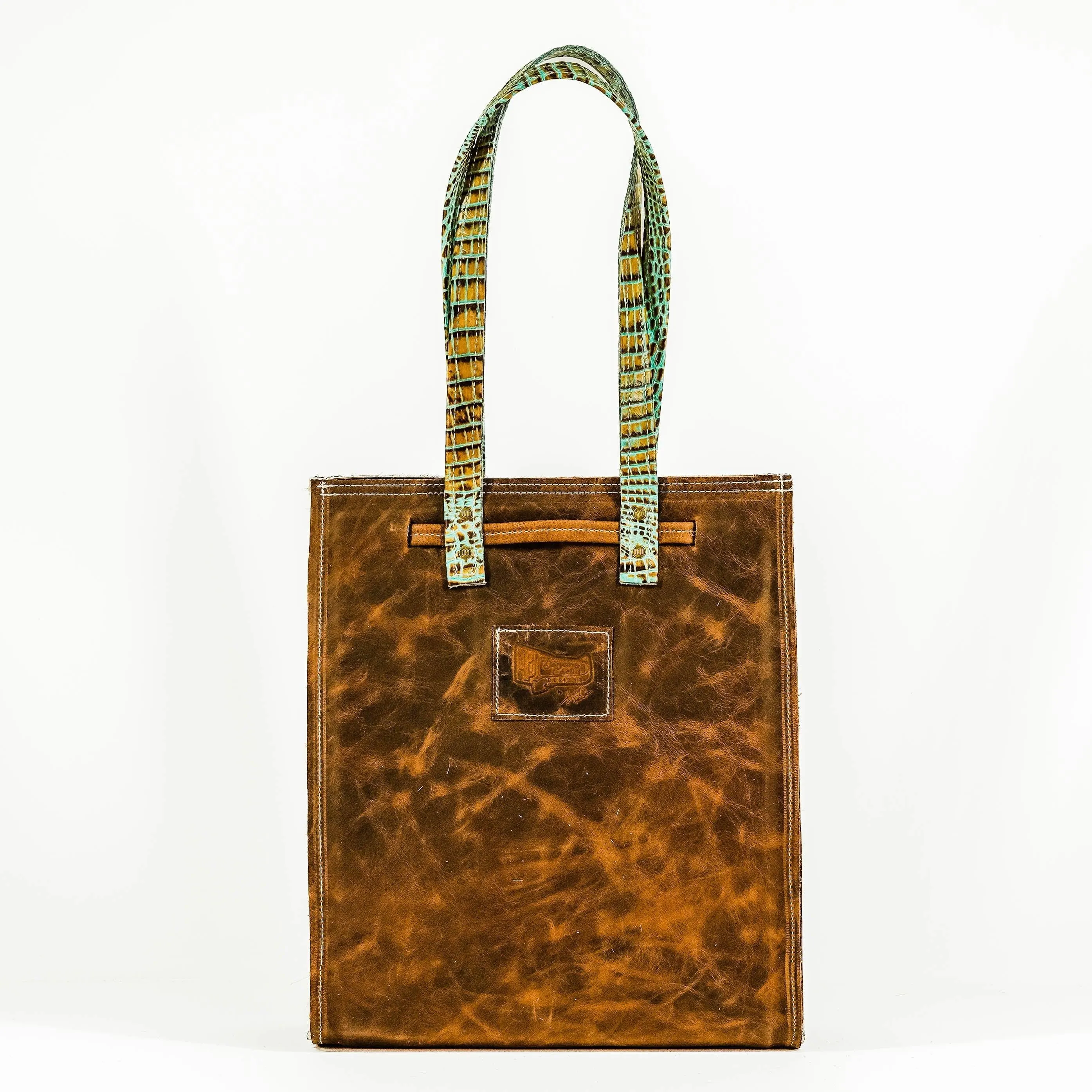 Mini Lainey - Dark Brindle w/ Turquoise Croc