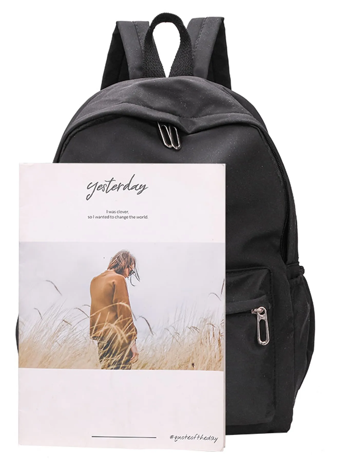 Minimalist Large Capacity Functional Backpack - Black