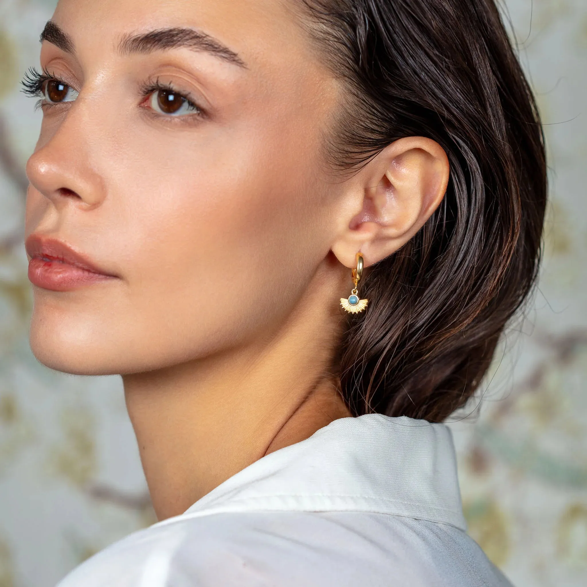 Minimalist Sun Beam Earrings