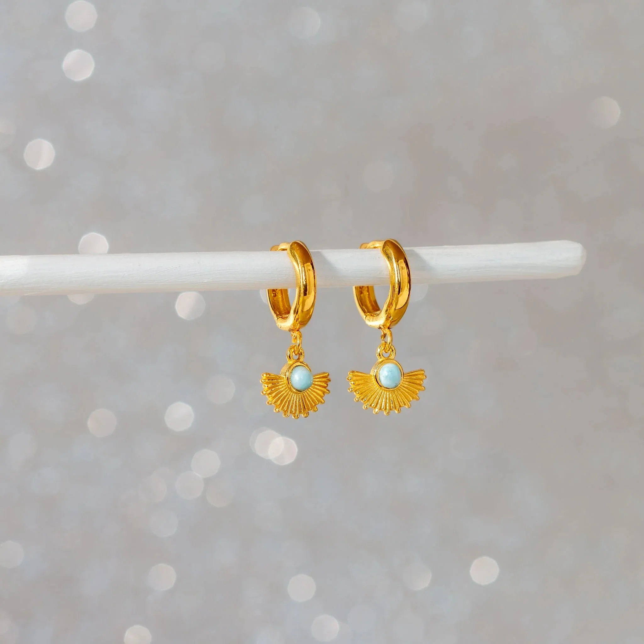 Minimalist Sun Beam Earrings