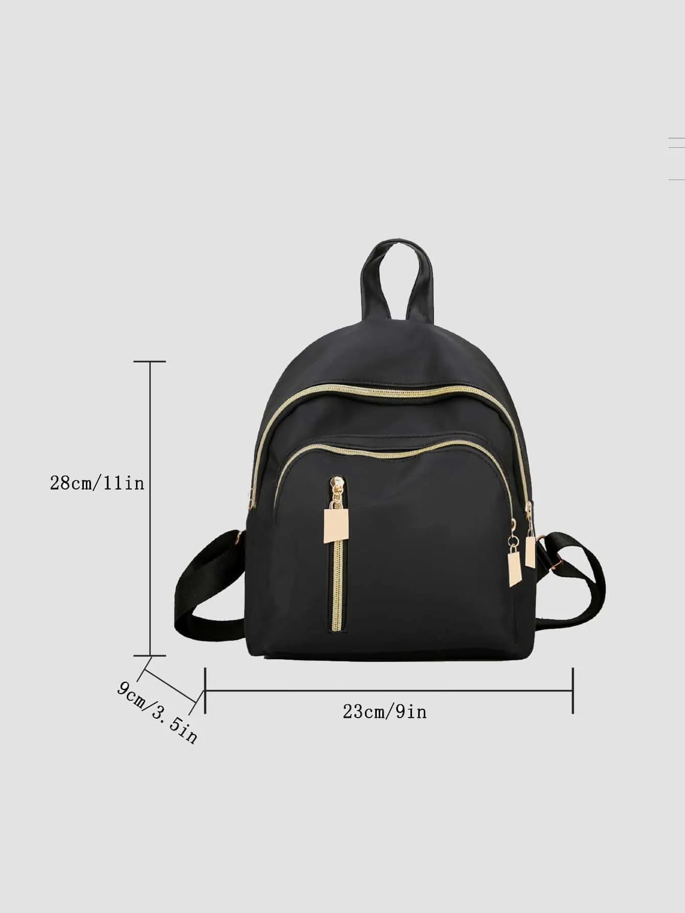 Minimalist Zipper Classic Backpack