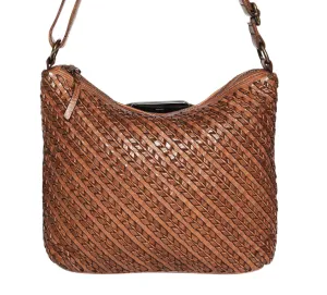 Modapelle Woven Leather Crossbody Bag  UL7765