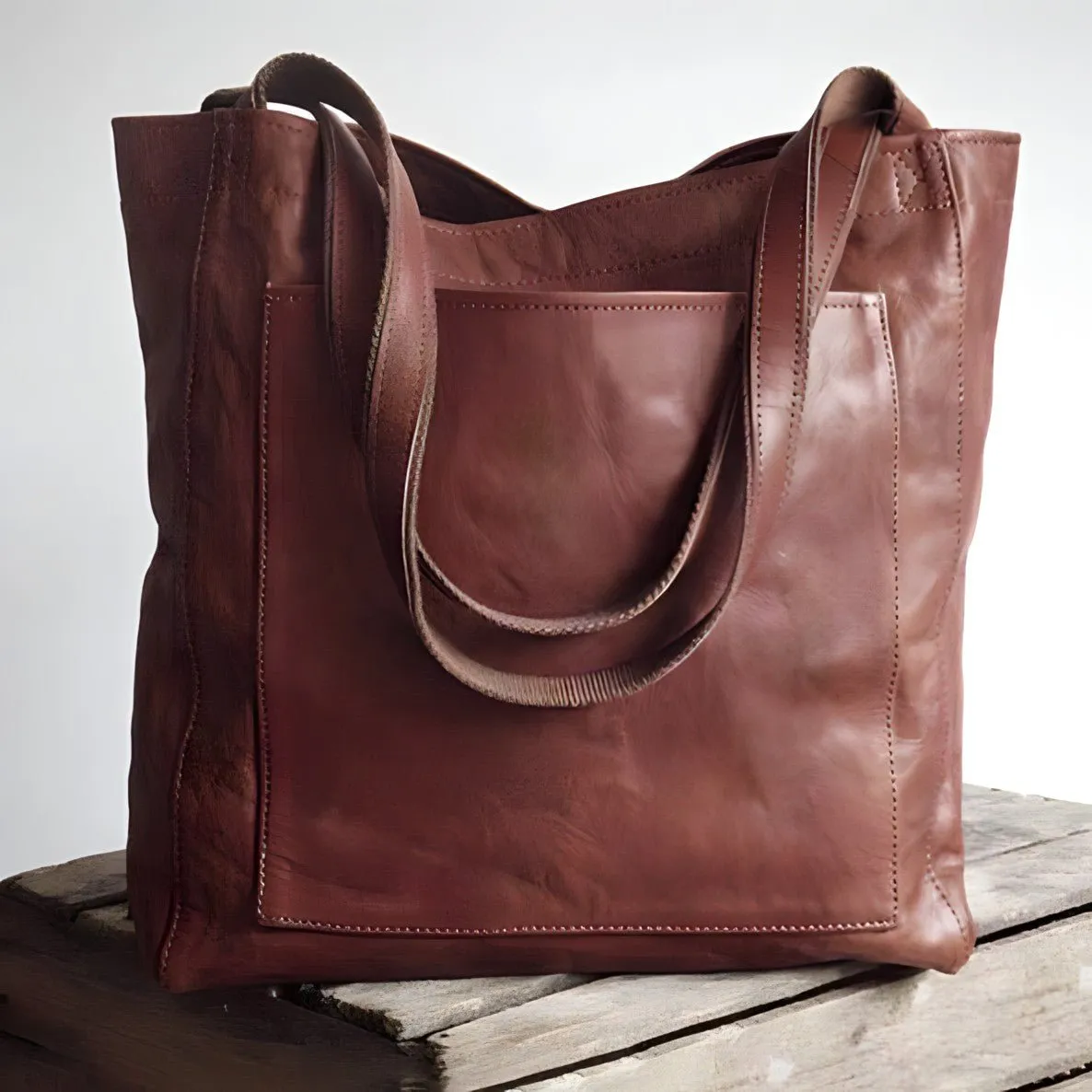 Monica™ | Leather Tote Bag