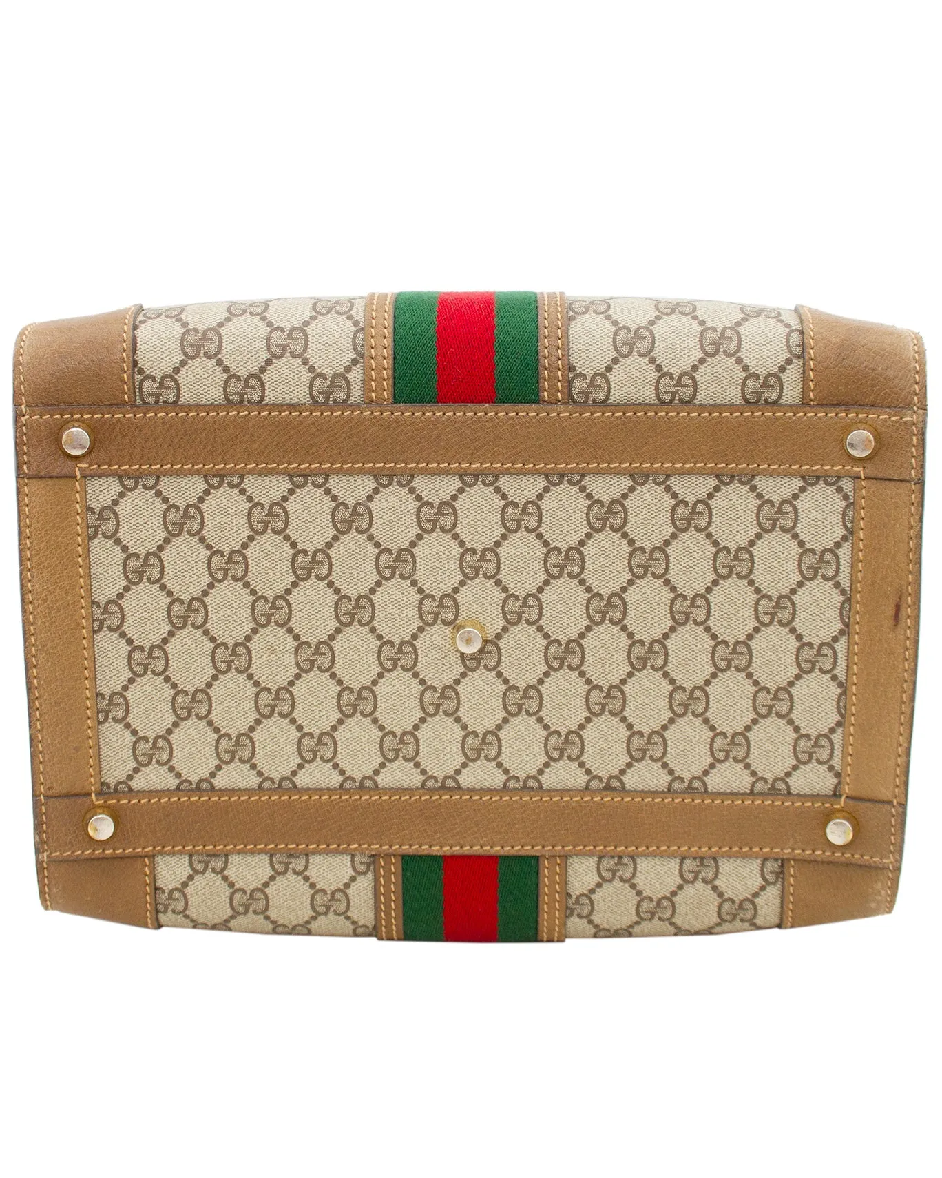 Monogram Leather Hard Train Vanity Case