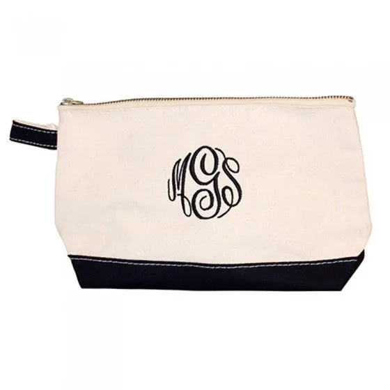 Monogrammed Makeup Bag, Cosmetic Bag with monogram