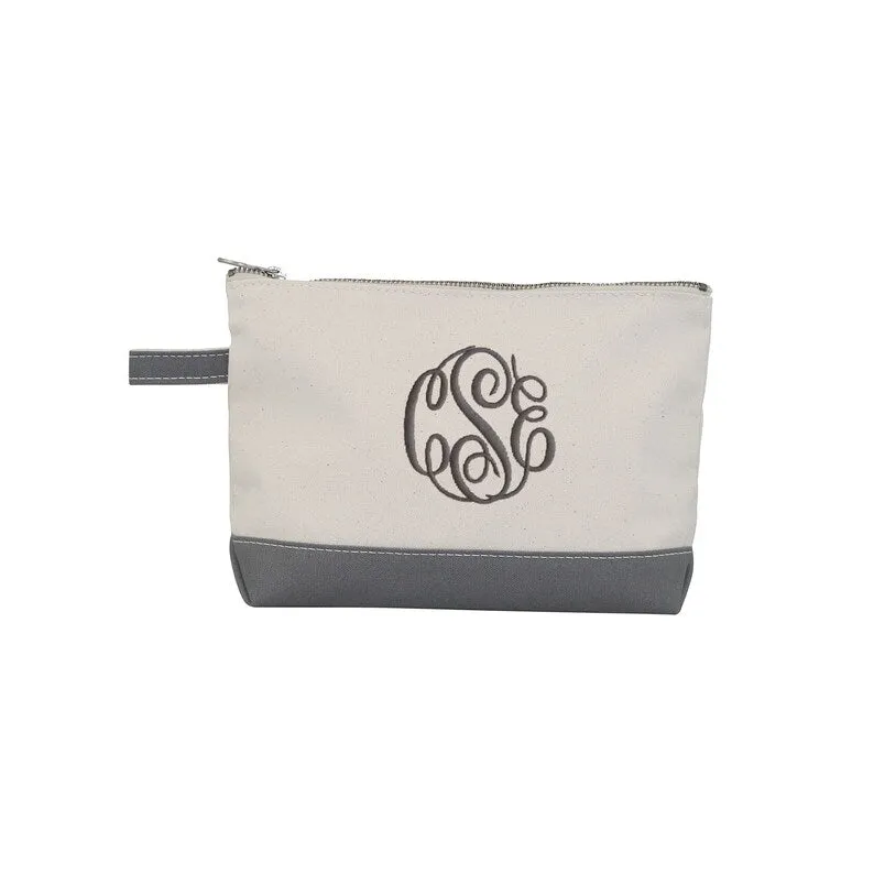 Monogrammed Makeup Bag, Cosmetic Bag with monogram