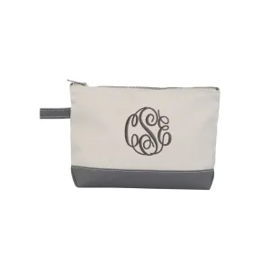 Monogrammed Makeup Bag, Cosmetic Bag with monogram