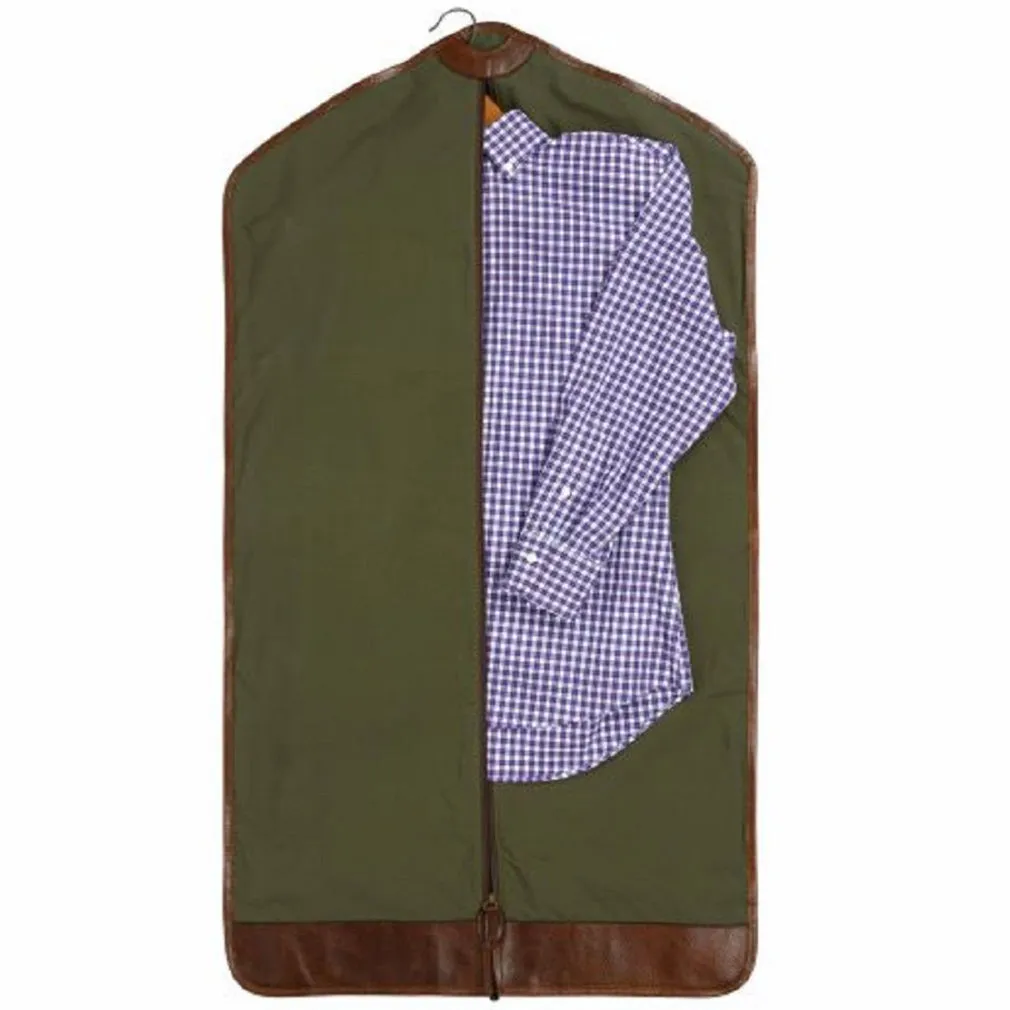 Moore & Giles Holton Garment Sleeve in Ventile Olive Green