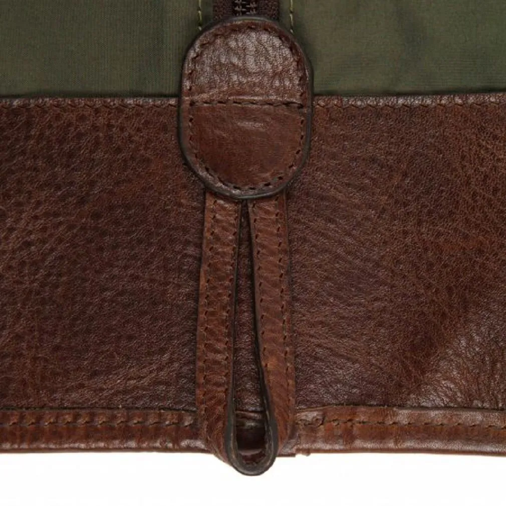 Moore & Giles Holton Garment Sleeve in Ventile Olive Green