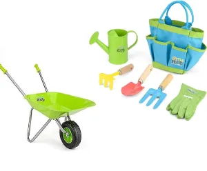 Multi Set Montessori Garden Toy Kit with Wheelbarrow & Tool Kit | Outdoor Kids Toys for Sand Pit | 3 years 