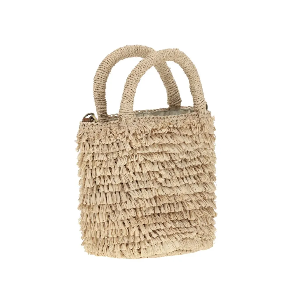 Naka Raffia Shoulder Bag