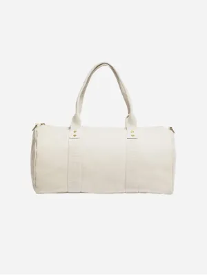 Natural Cotton Canvas Vegan Weekender | Desert Sand
