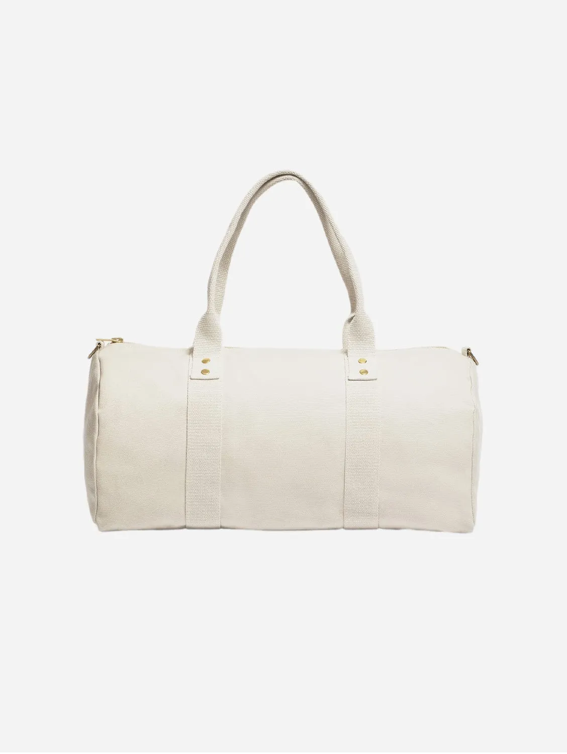 Natural Cotton Canvas Vegan Weekender | Desert Sand