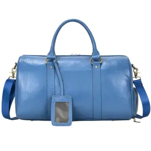 Natural Cowskin Waterproof Men’s Leather Weekend Overnight Bag