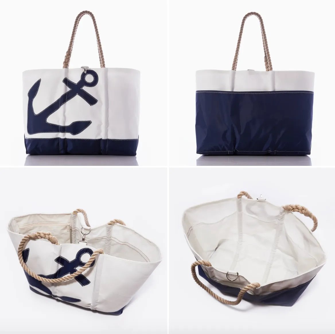 Navy Anchor Ogunquit Beach Tote