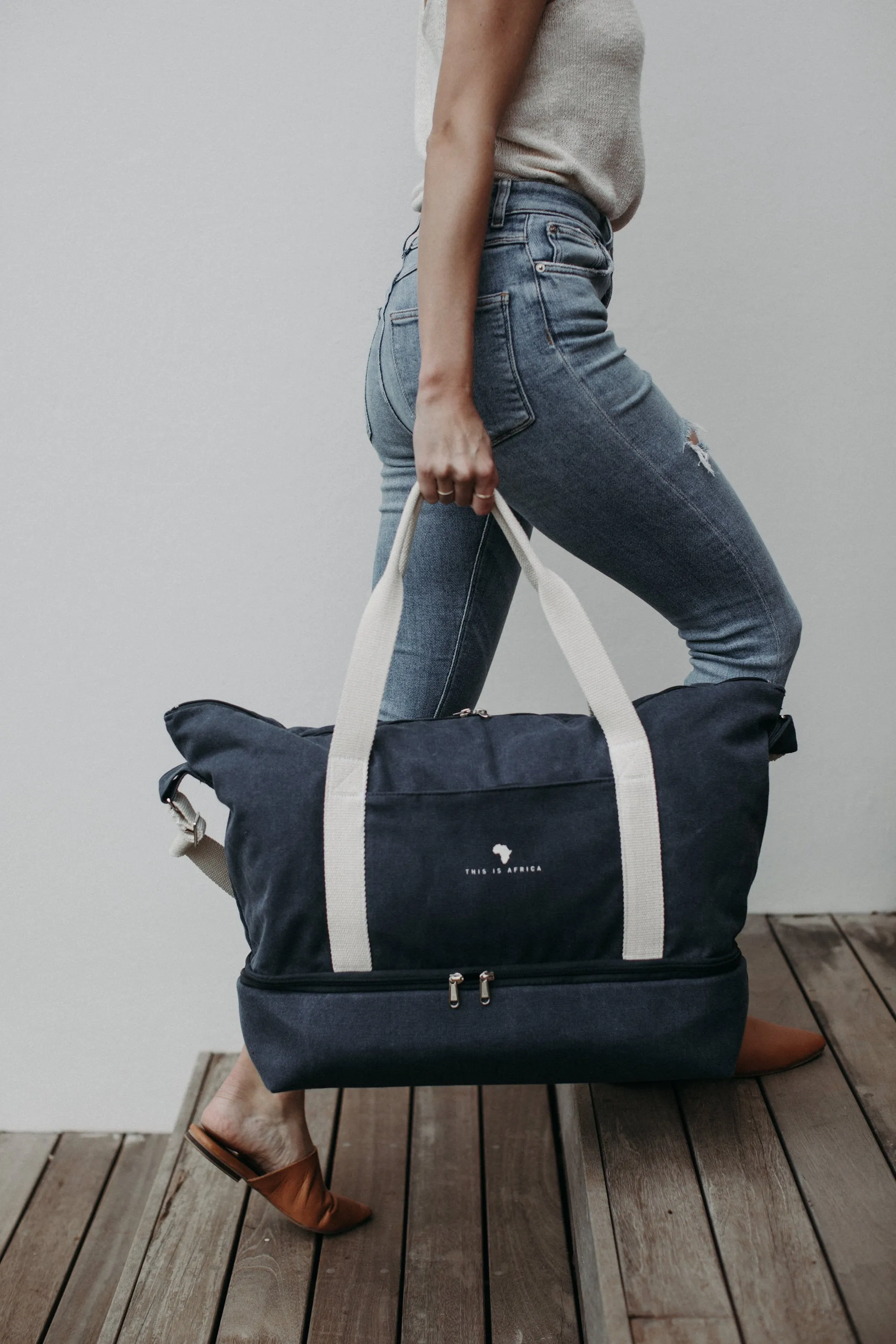 Navy Weekender Bag