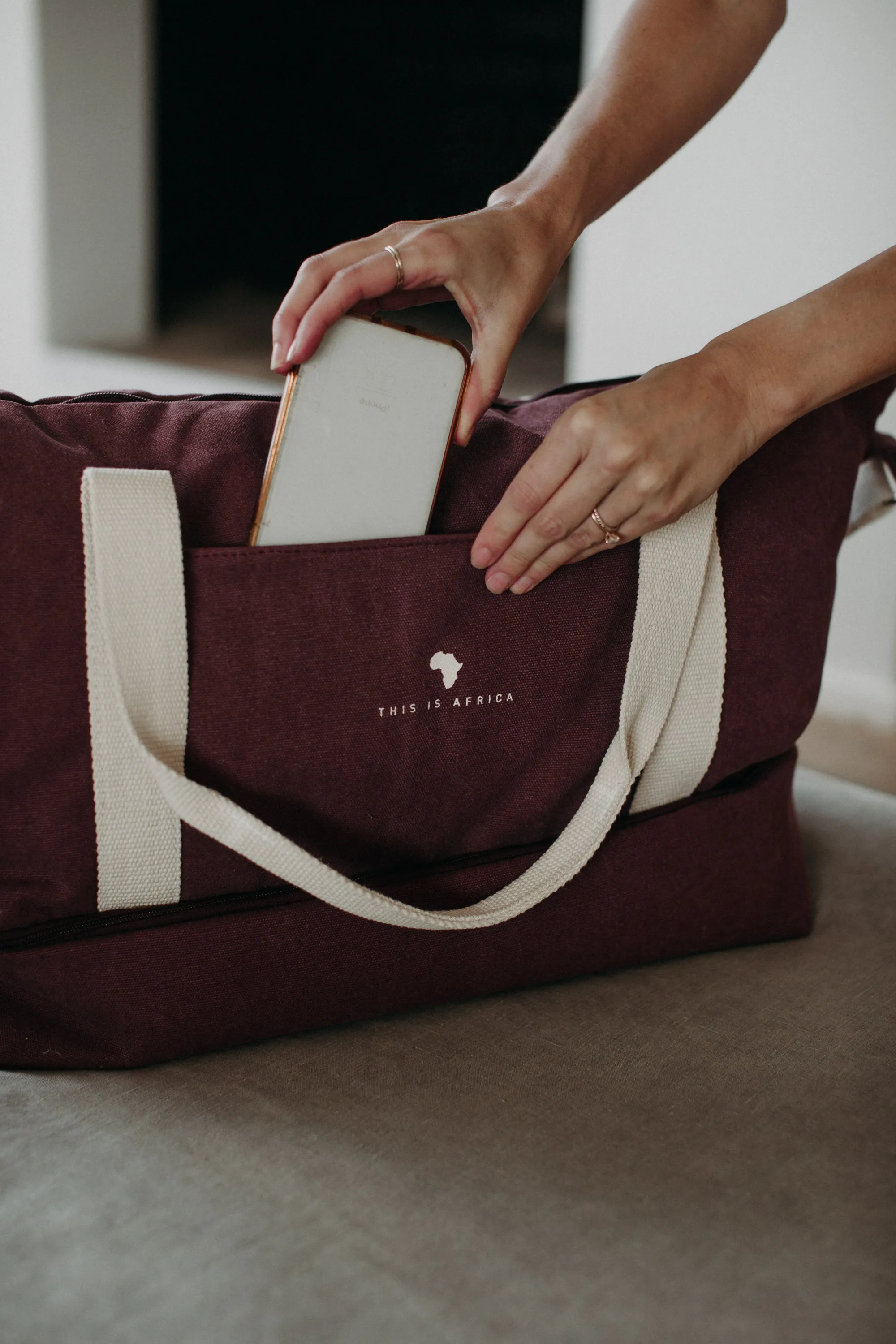 Navy Weekender Bag