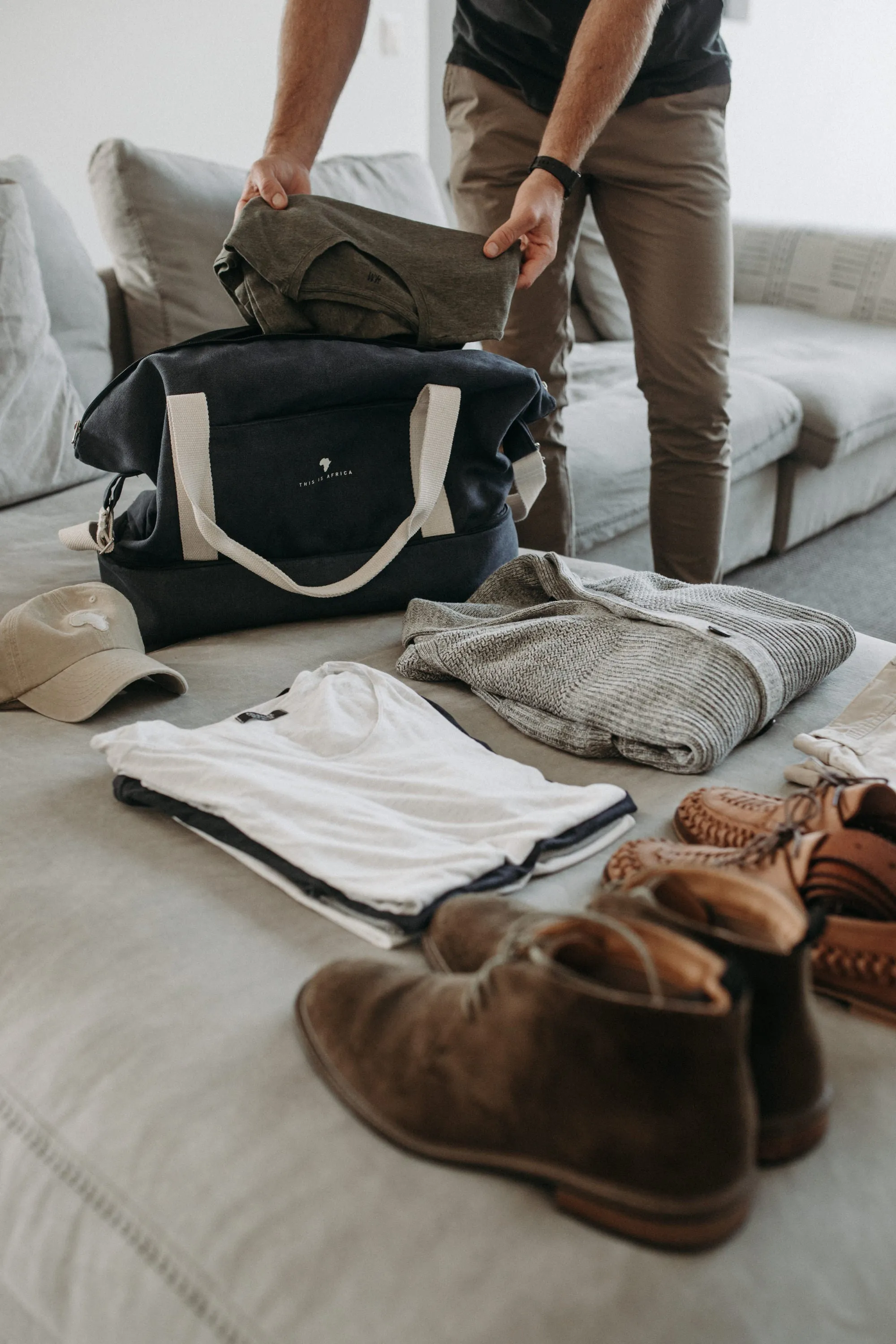 Navy Weekender Bag