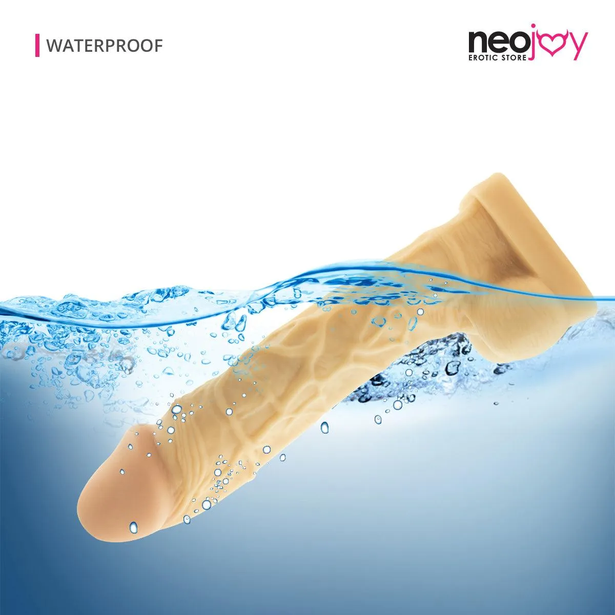 Neojoy - Veiny Realistic Dildo - Flesh - 38cm - 15 inch