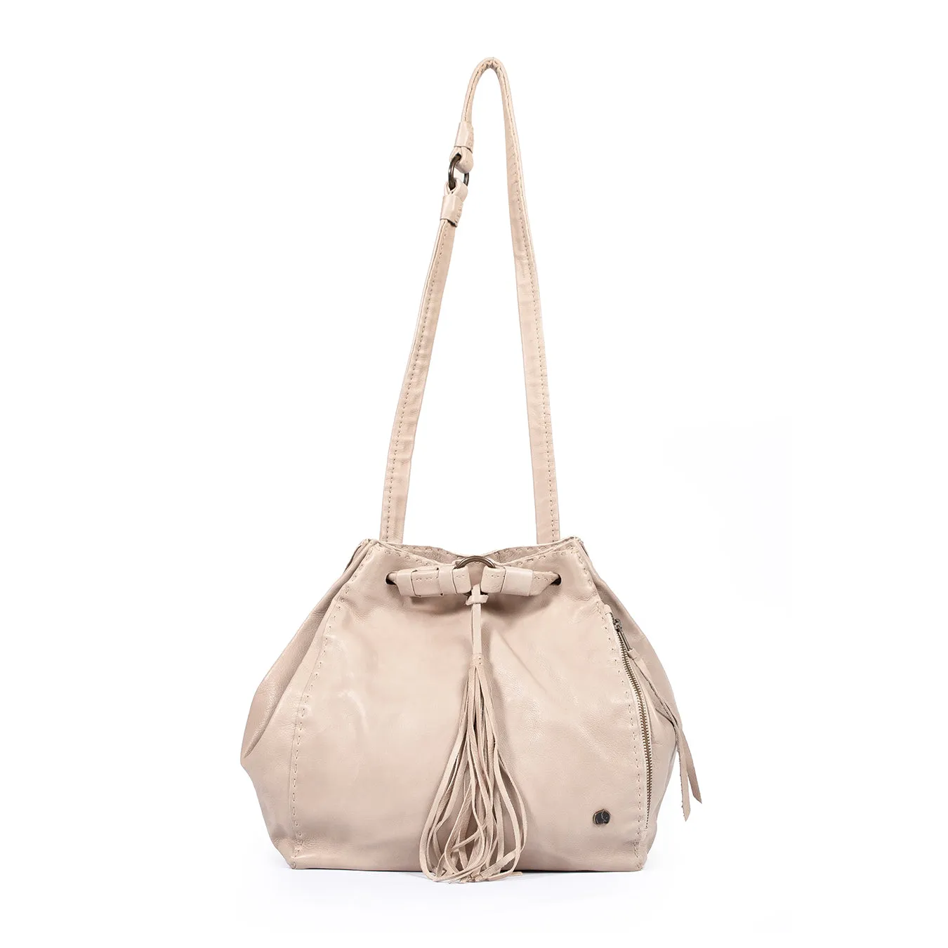 Nomfuso : Ladies Leather Handbag in Gravel Vintage