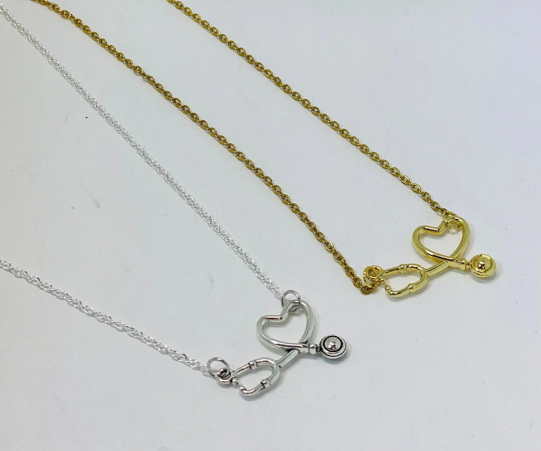Nurse Jewelry, Nurse Necklace, Gift for Nurse, Nurse Thank You Gift, Stethoscope Necklace, Nurse Appreciation Gift, Nurse Gift, Stethoscope