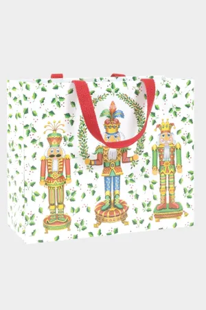 Nutcracker Christmas White Gift Bags