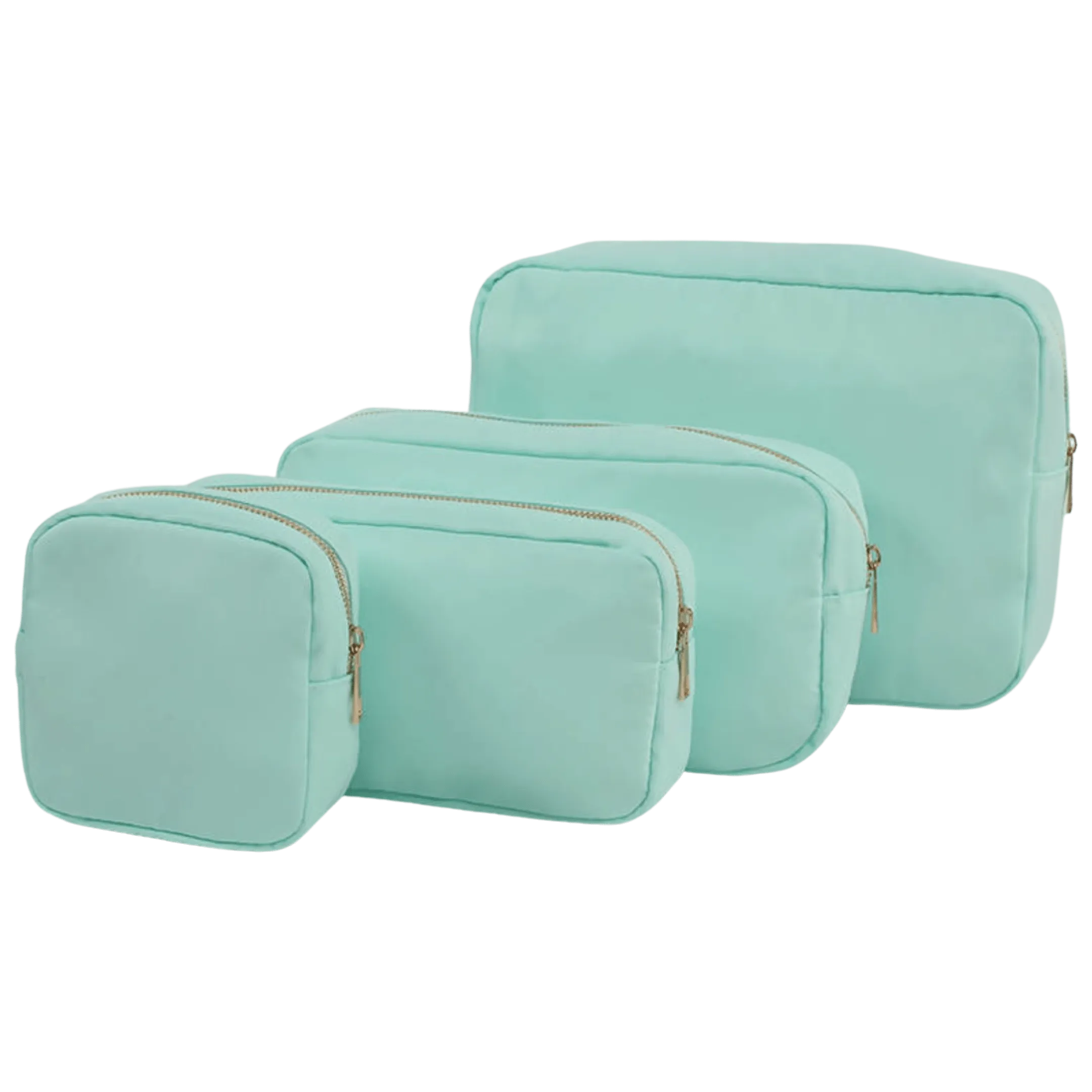 Nylon Cosmetic Bags in Mint